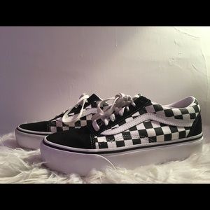 High top Checkered old skool Vans